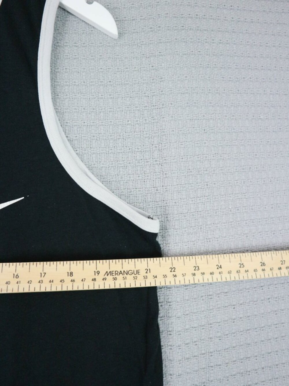 Nike Black and White Contrast Detail Logo Athletic Tank Top Sleeveless XL - Picture 6 of 7